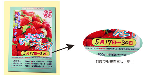 ホワイトボード加工